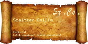 Szalczer Csilla névjegykártya